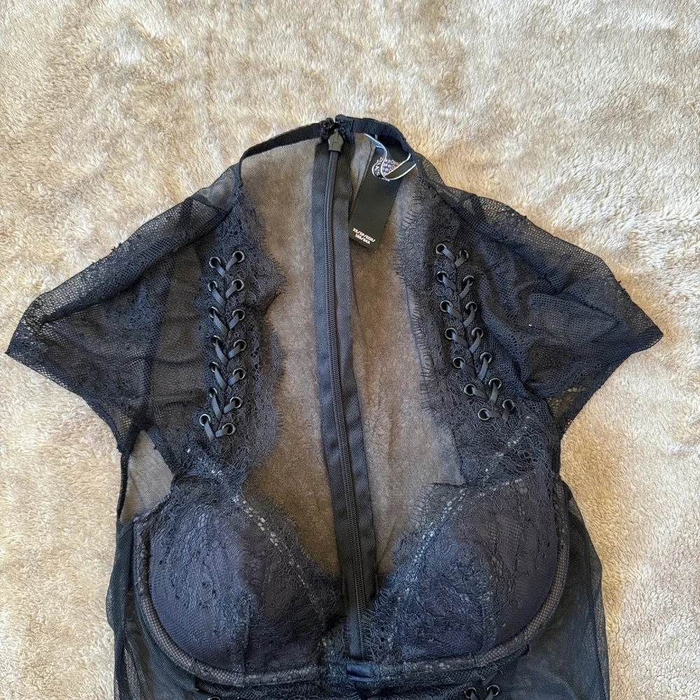 Victoria’s Secret black lace bodysuit - Picture 2 of 7